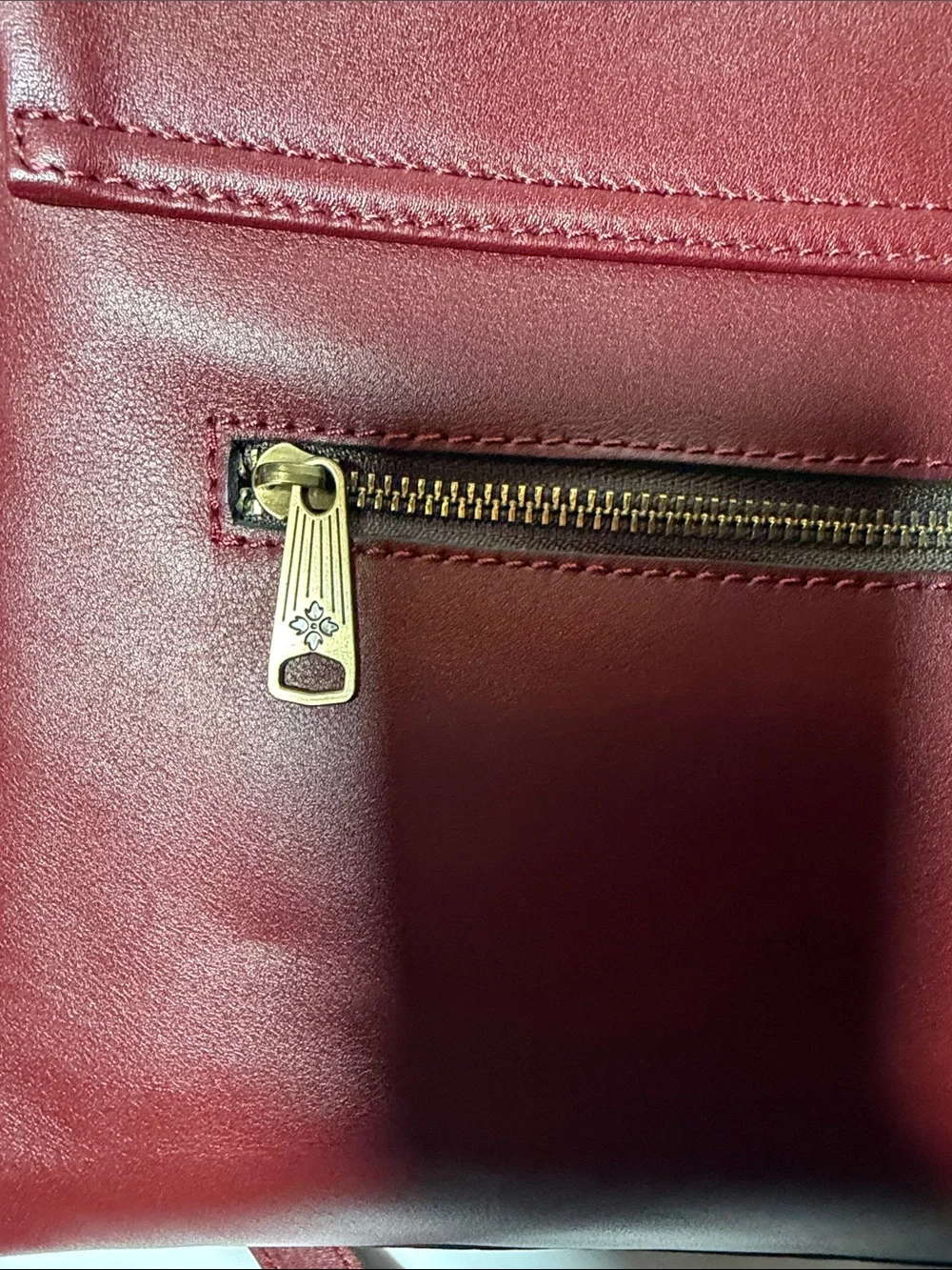 Patricia Nash Burgundy Leather Crossbody Bag - Picture 4 of 14